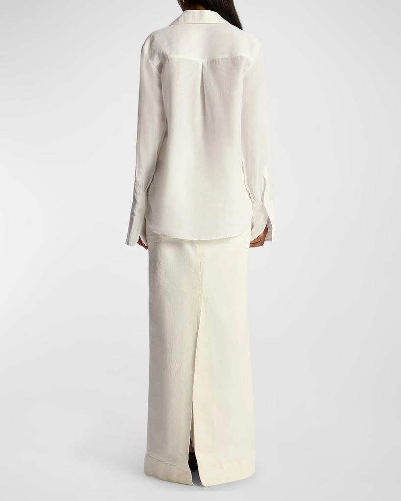 A.L.C. Hunter Denim Maxi Skirt 4