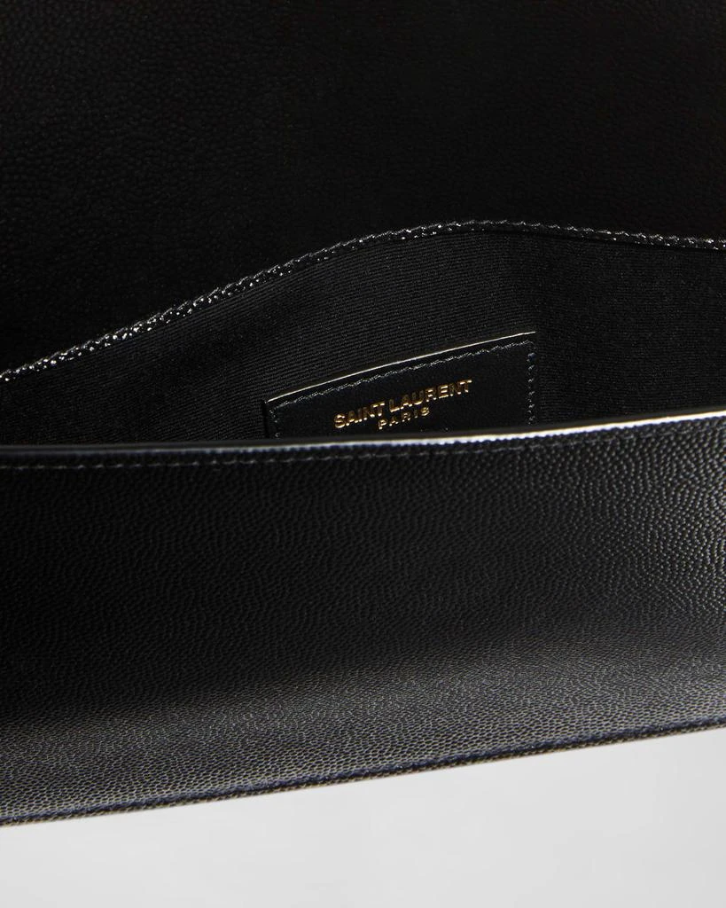 Yves Saint Laurent Uptown YSL Pouch in Grained Leather 3