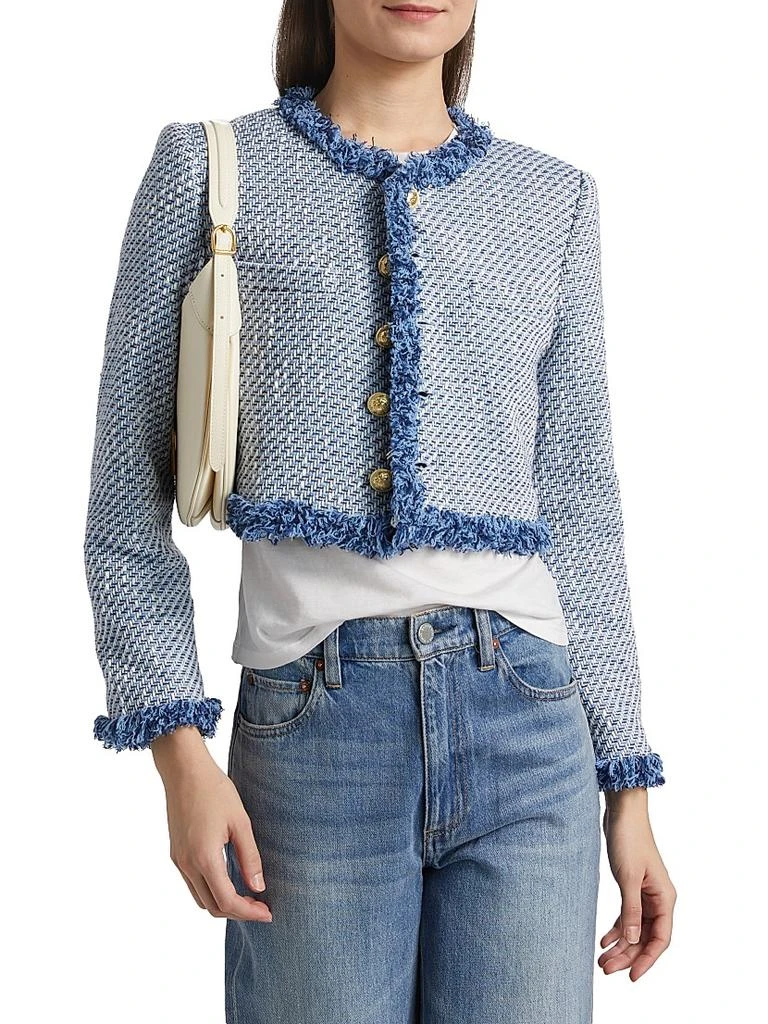 Derek Lam Asuka Cropped Fringe Jacket 3