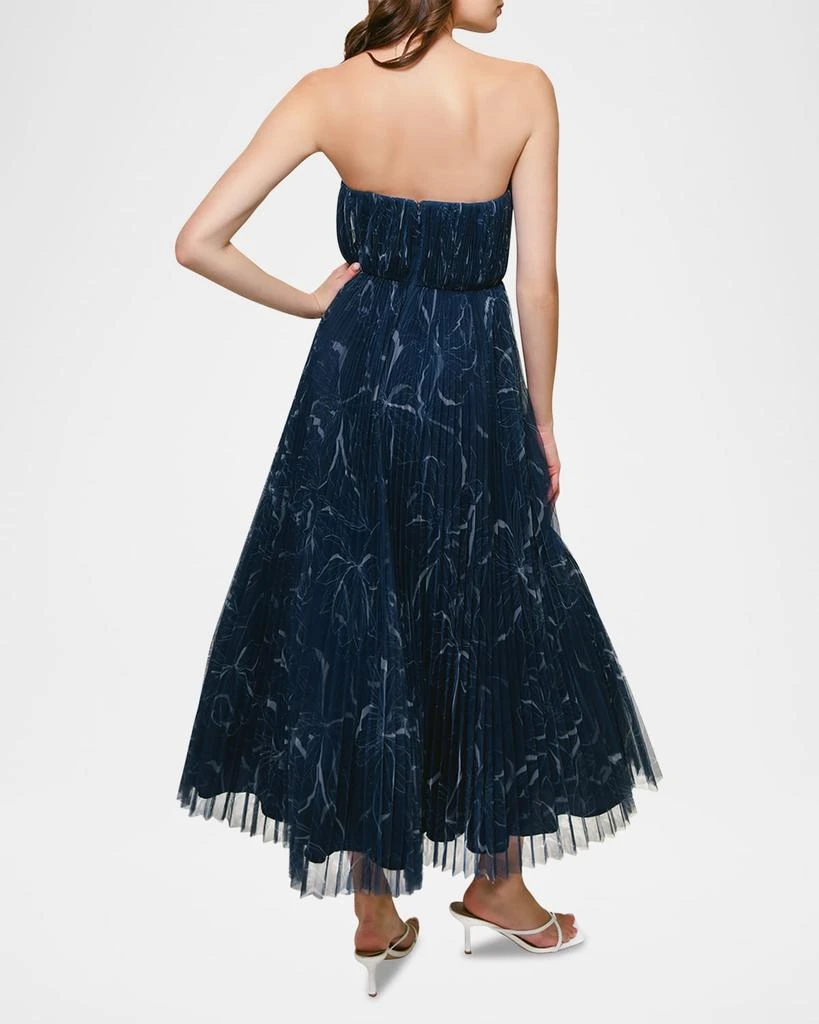 Hutch Corene Pleated Floral-Print Tulle Ankle Gown 3