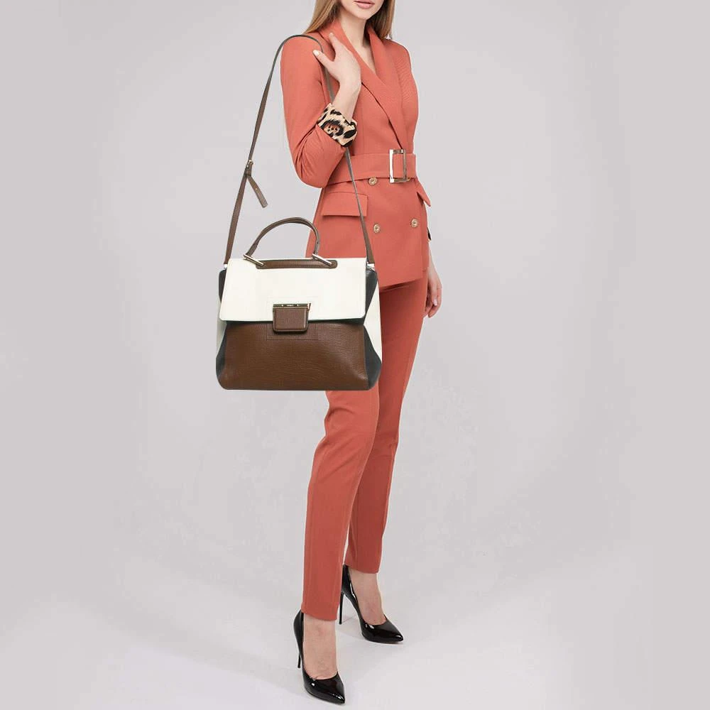 Furla Furla Tricolor Leather Artesia Creta Top Handle Bag 2
