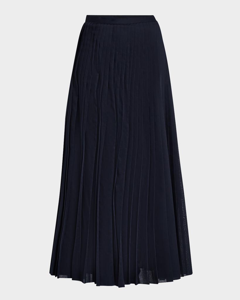 Fabiana Filippi Pleated Muslin Maxi Skirt