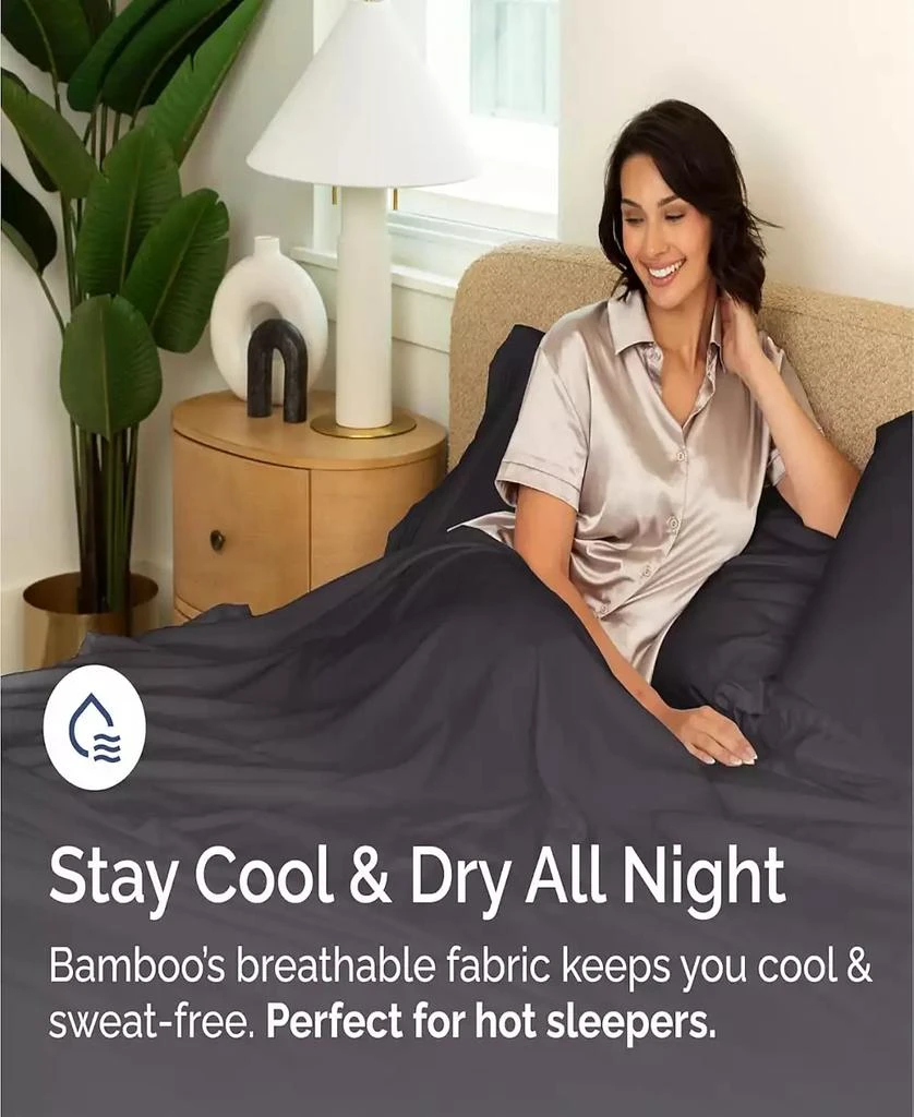 CGK Unlimited Rayon from Bamboo 4 Piece Deep Pocket Cooling Sheet Set - 3