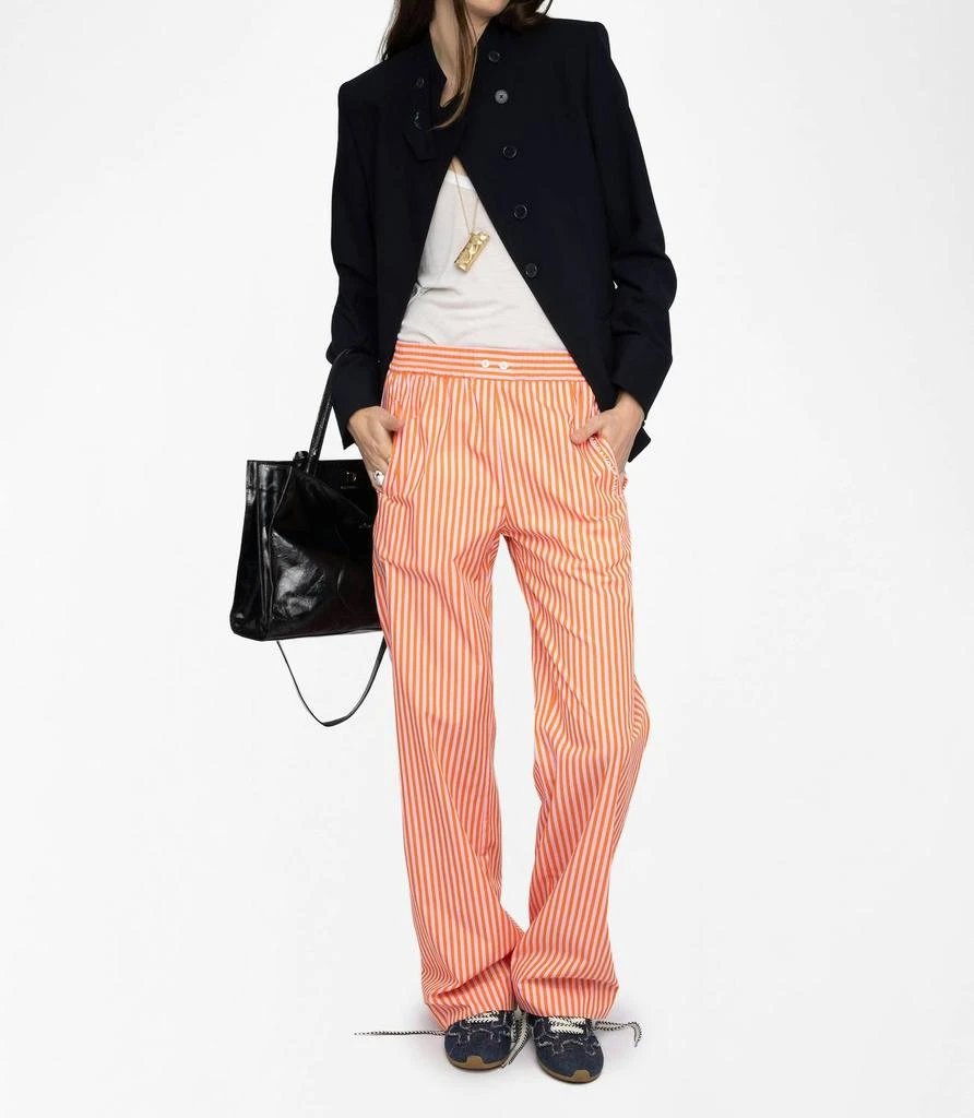 ZADIG 
VOLTAIRE Zadig 
Voltaire - Poma Striped Straight Leg Pants 3