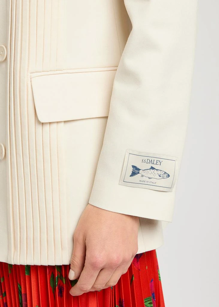 SS DALEY Martha pintuck wool blazer 5