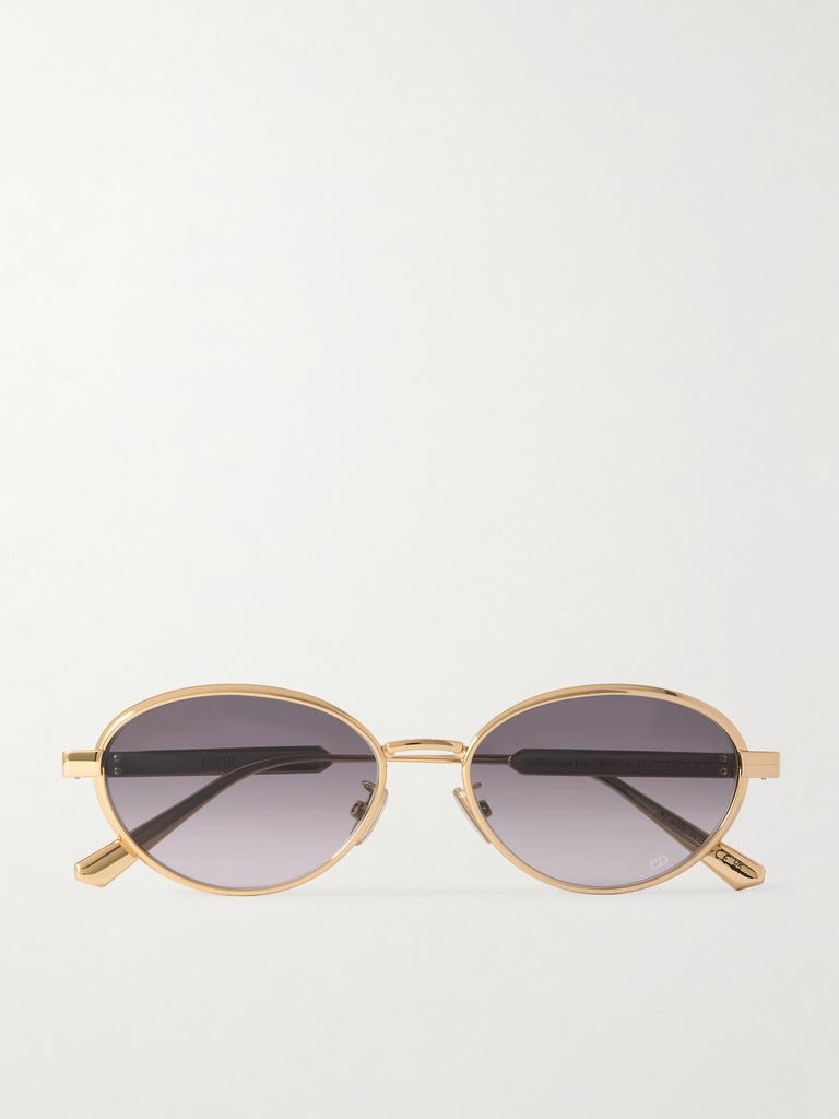 Dior Diorcannage R1u 金色金属椭圆框太阳镜