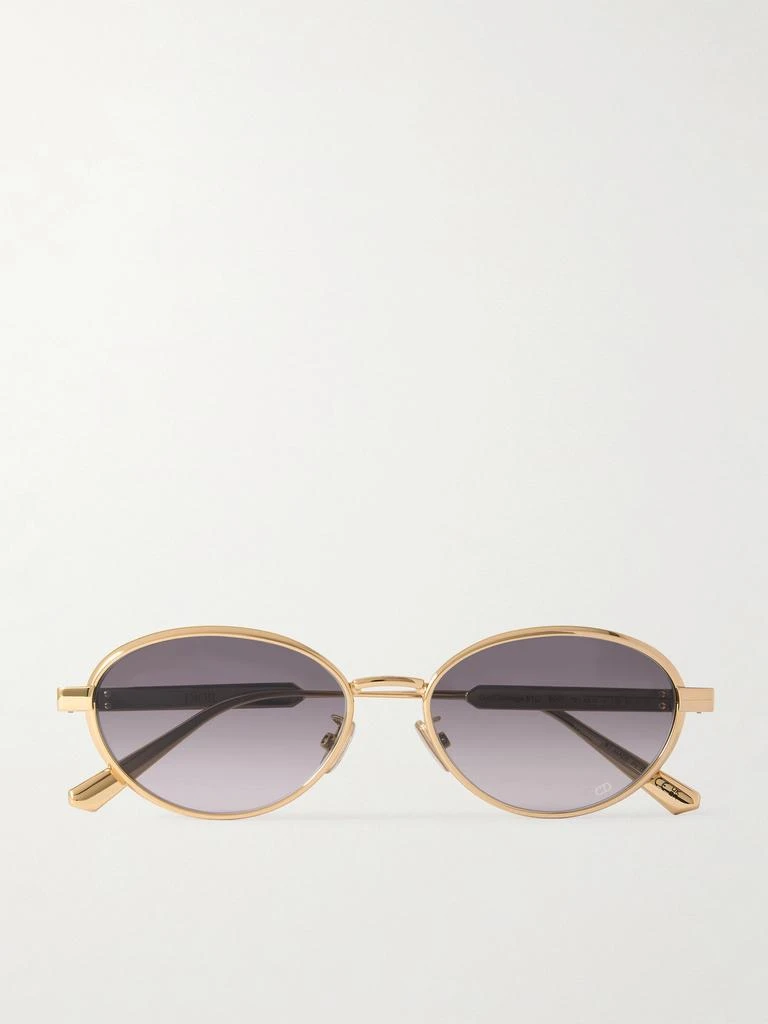 Dior Diorcannage R1u 金色金属椭圆框太阳镜 1