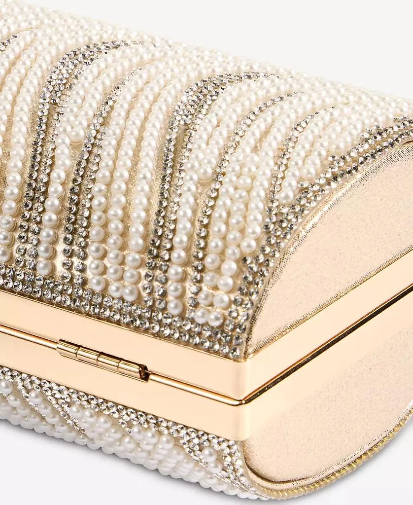 INC International Randdi Wavy Imitation Pearl Clutch, Exclusively at Macy's 5