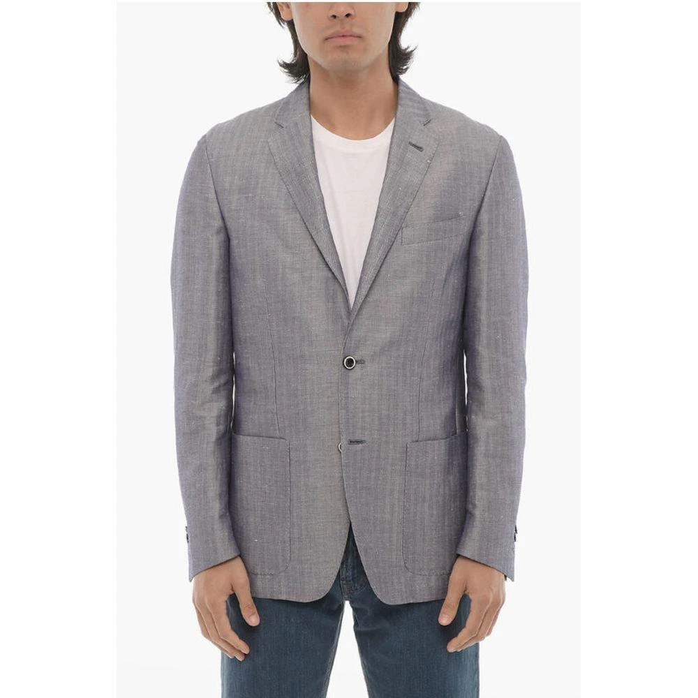 Corneliani ID Side Vents Unlined 2-Button Men's Blazer 1
