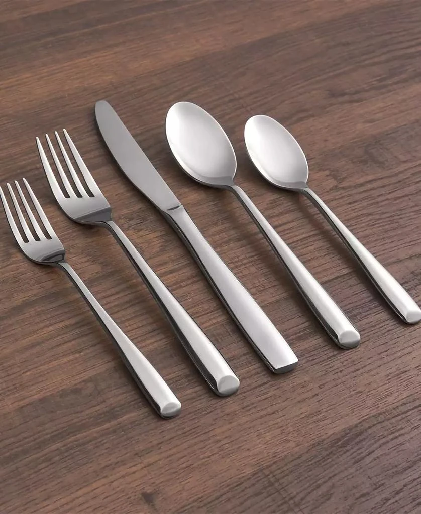 Cambridge Silversmiths Rachel Mirror 20-Piece 18/10 Stainless Steel Flatware Set, Service for 4 3