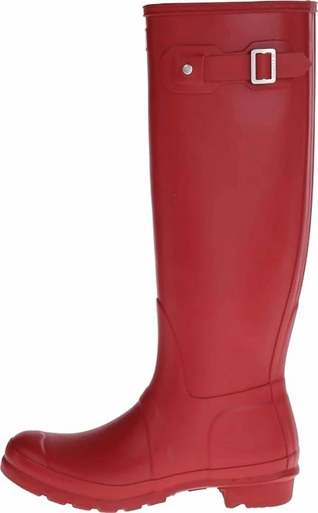Hunter Women's Wellies Rain Boots In Military Red 3