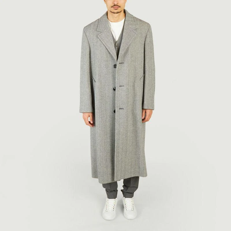 AMI Oversized coat NIGHT BLUE IVORY AMI PARIS 1