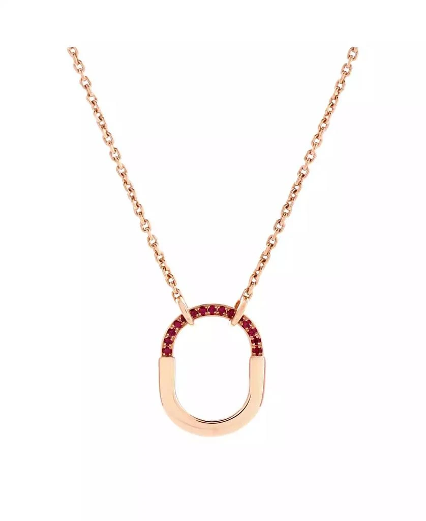 Pre-Owned Tiffany 
Co Lock Motif Pendant Necklace