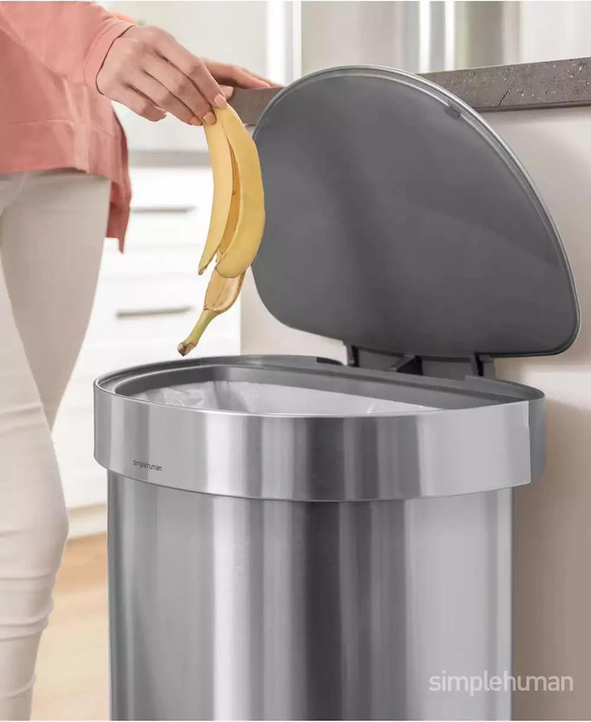 simplehuman 45L Semi-Round Trash Can 4