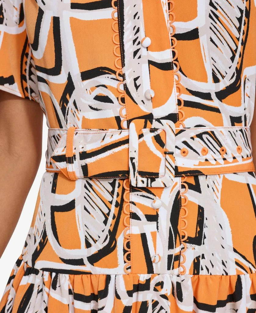 Karl Lagerfeld Paris SHORT SLEEVE PRINTED SHIRT DRESS 6