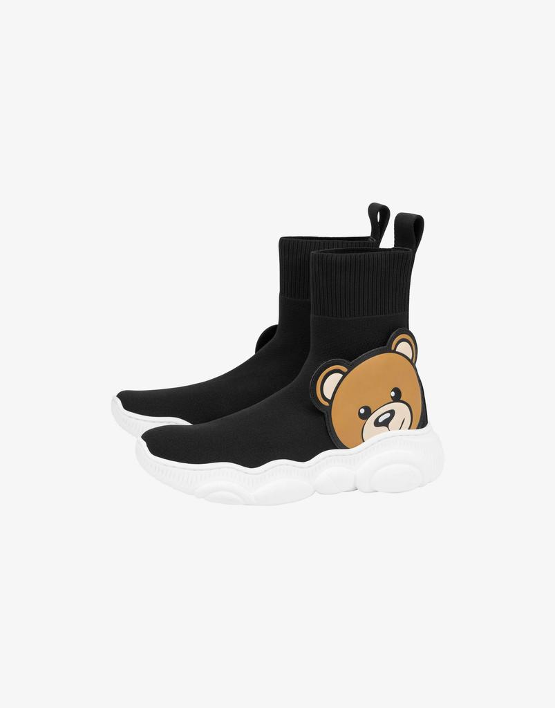 Moschino Teddy Patch Sock Sneakers