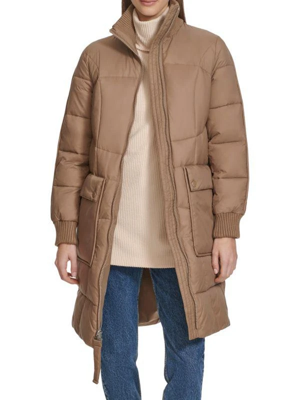 Andrew Marc Pavia Quilted Faux Down Hooded Puffer Jacket 5