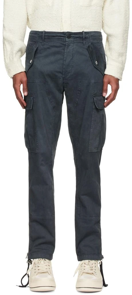 Faith Connexion Black Cotton Cargo Pants 1