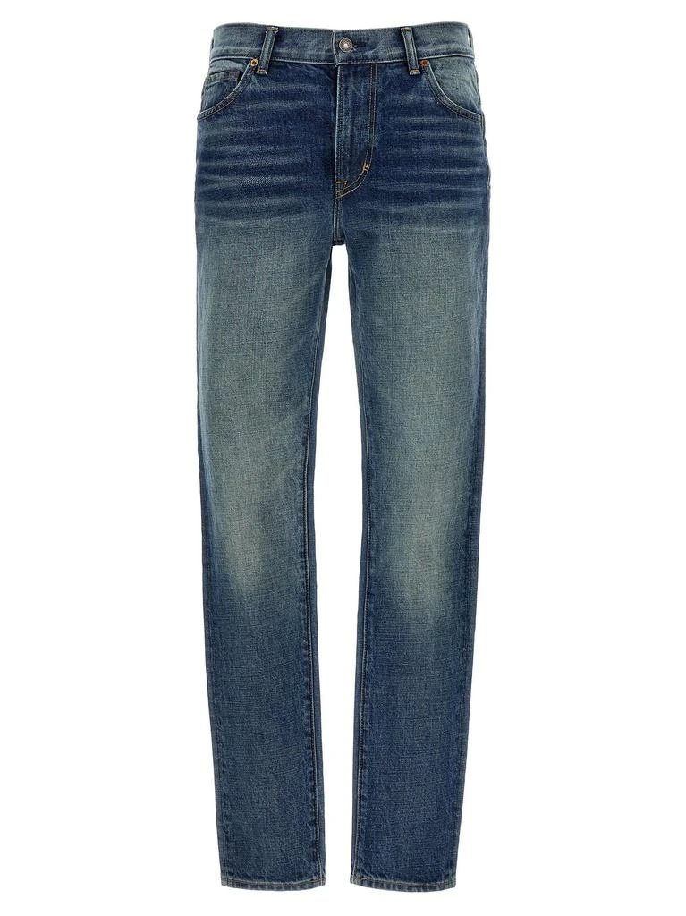 Tom Ford Tom Ford Logo Patch Skinny Jeans from Cettire