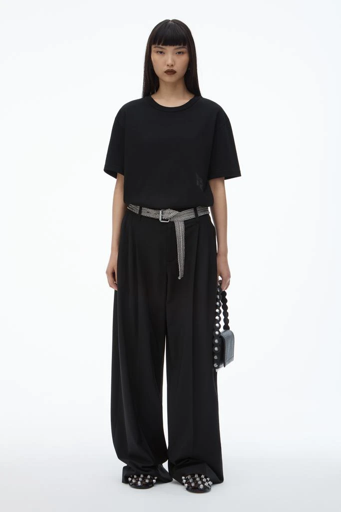 Alexander Wang Black Cotton-Jersey Logo Tee 1