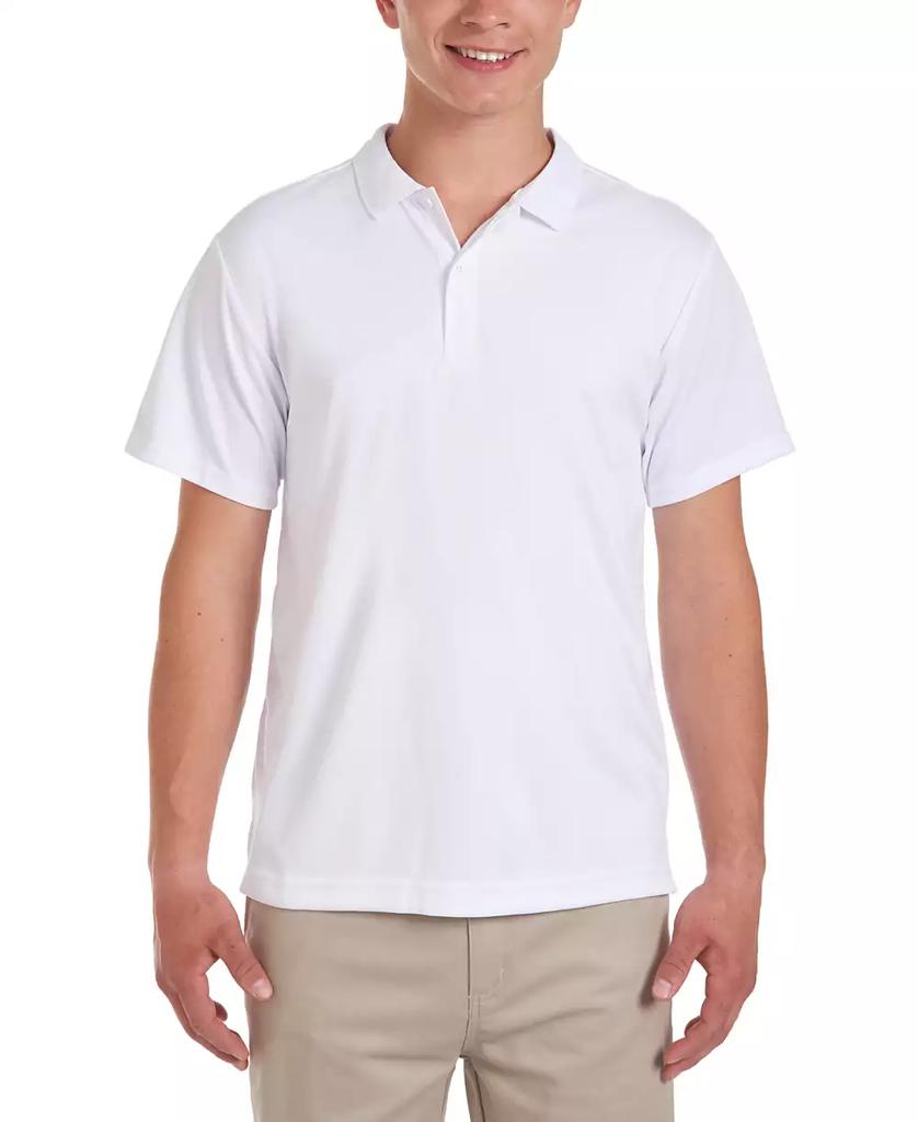 Nautica Young Men Uniform Short Sleeve Performance Stretch Polo