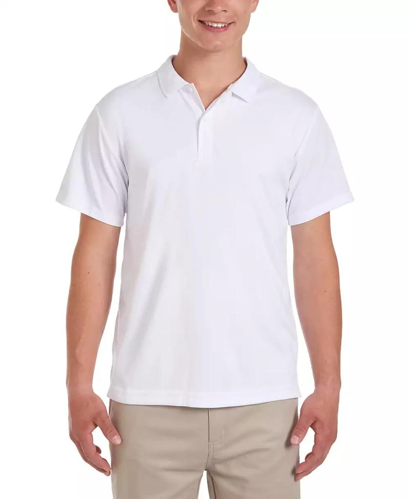 Nautica Young Men Uniform Short Sleeve Performance Stretch Polo 1