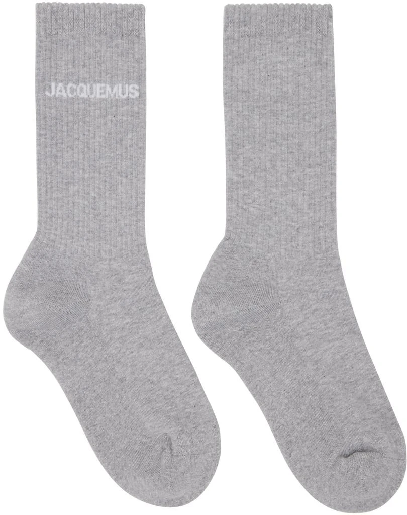 JACQUEMUS Gray Les Classiques 'Les chaussettes Jacquemus' Socks 1