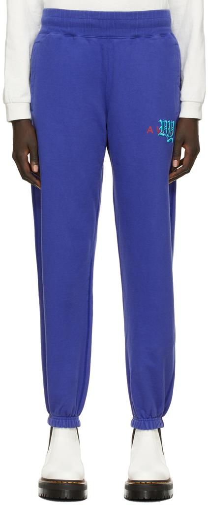 Awake NY Purple College Logo Lounge Pants