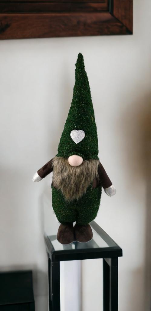 Homezia Topiary Dark Green and Brown Standing Gnome