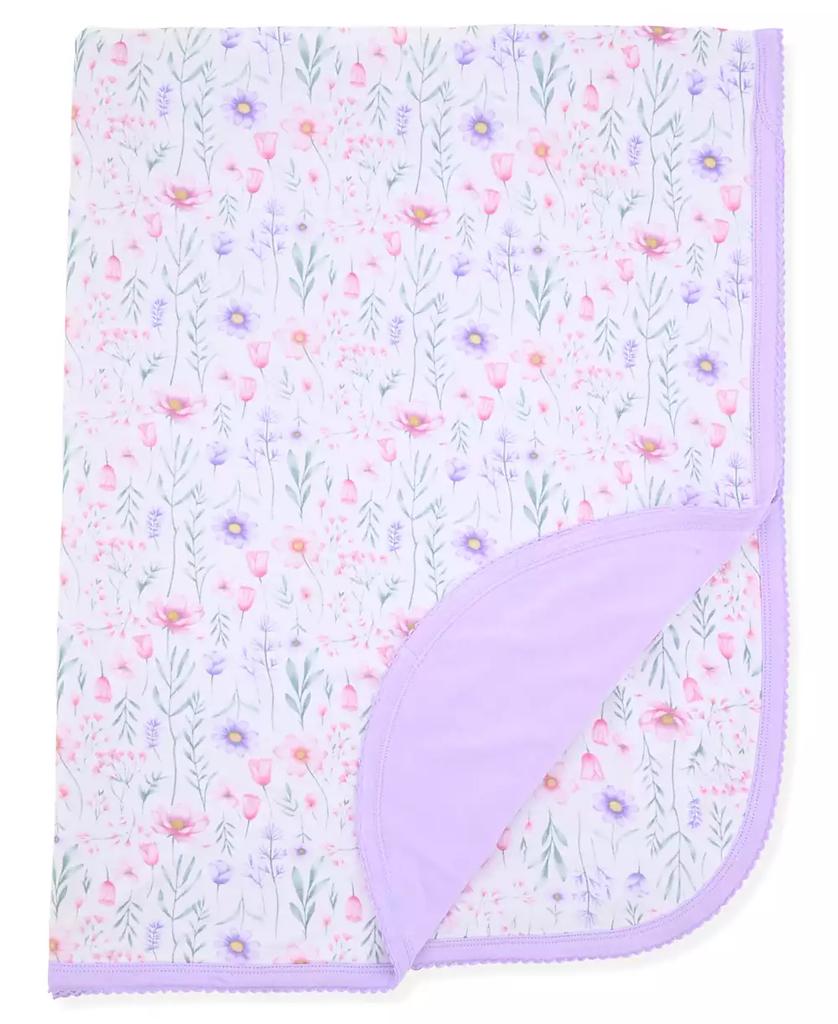 Max & Olivia Newborn Girls Print Reversible Swaddle Blanket
