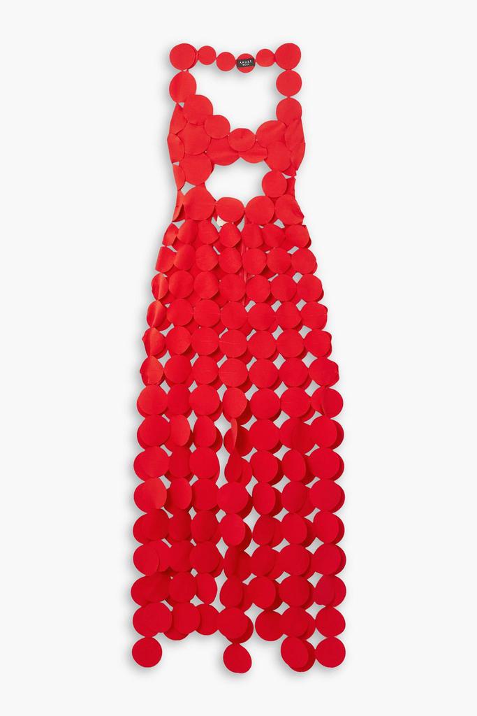A.W.A.K.E. Mode Cutout crepe maxi dress
