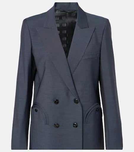 BLAZÉ MILANO Alie double-breasted wool and mohair blazer 1