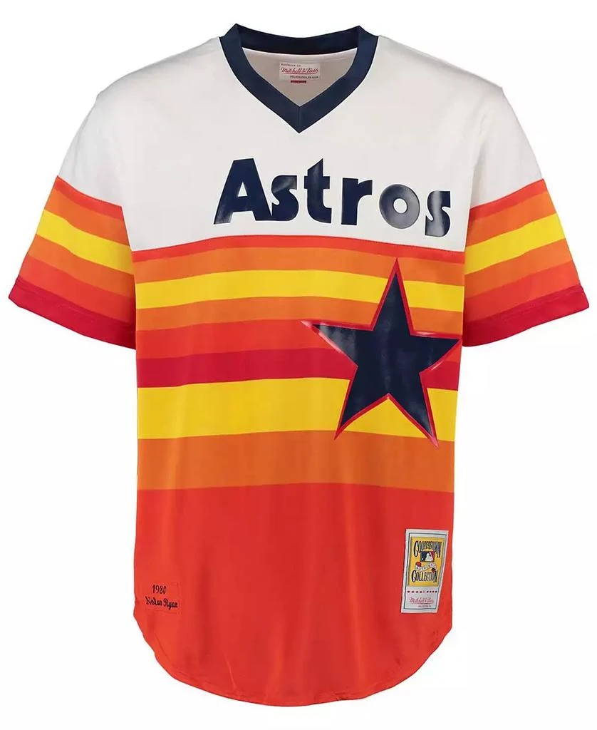 Mitchell
Ness Men
s Nolan Ryan White Houston Astros Throwback Authentic Jersey 2