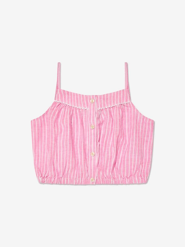 Ralph Lauren Girls Striped Trouser Set in Pink 3