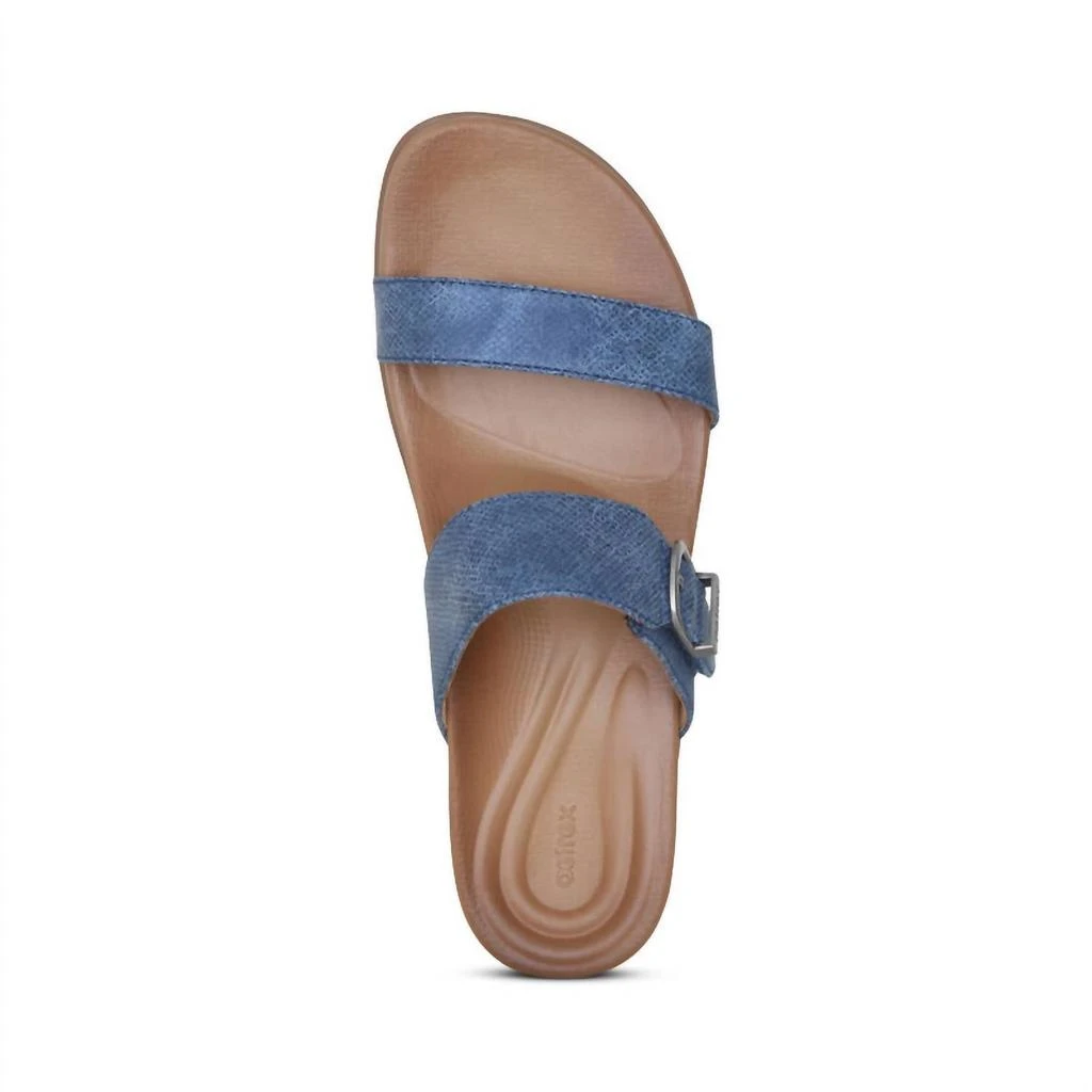 Aetrex Women's Mimi Sandal In Navy 5