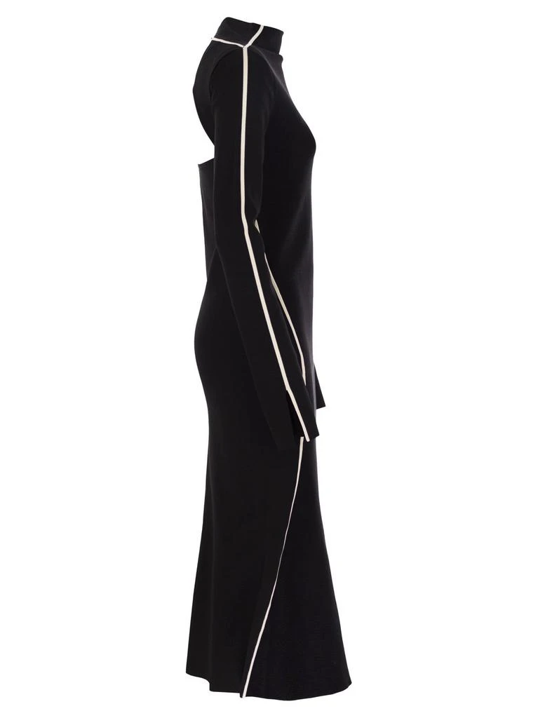 toteme knitted maxi dress TOTEME - Cable Knit Dress Grey Melange - XL