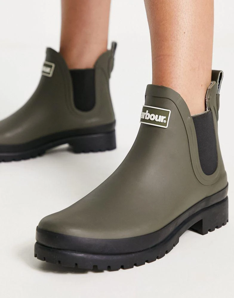 Barbour Barbour Mallow wellie boots in khaki 3