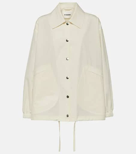 Jil Sander Logo cotton shirt jacket 1