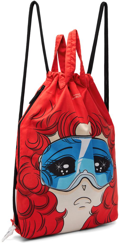 pushBUTTON SSENSE Exclusive Red Goggles Girl Backpack