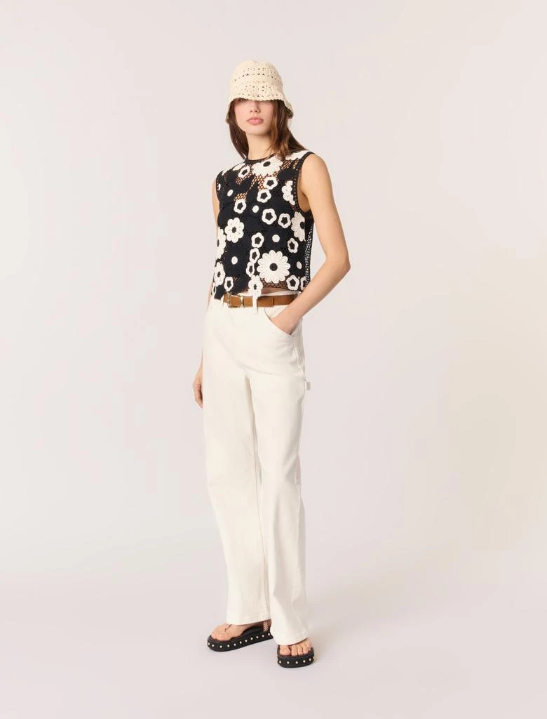 Maje Maje Woman's cotton Floral crochet top for Spring/Summer 1