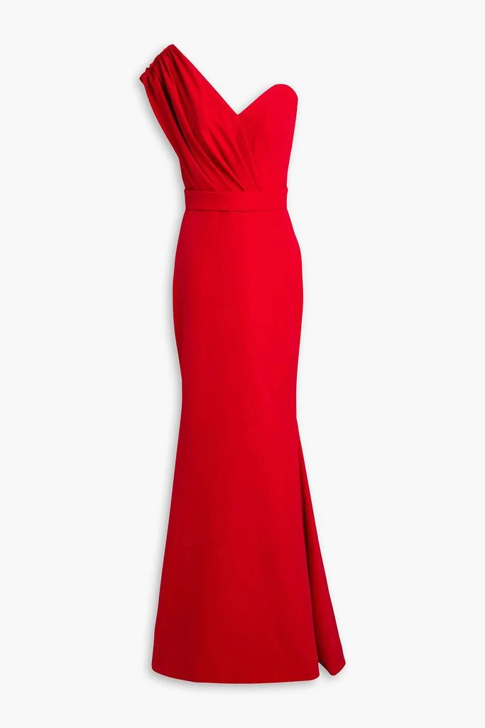 rhea costa one shoulder dress Rhea Costa one-shoulder Gown | Blue