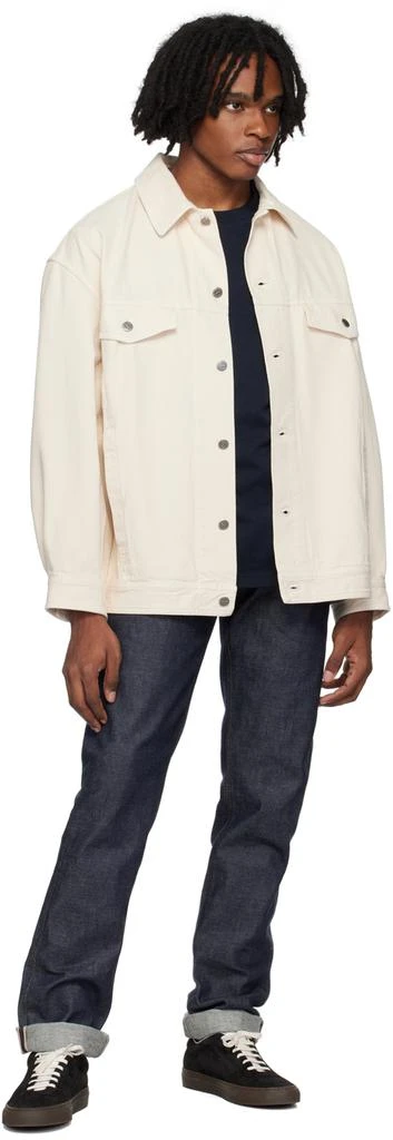 A.P.C. Beige Elvis Denim Jacket 4