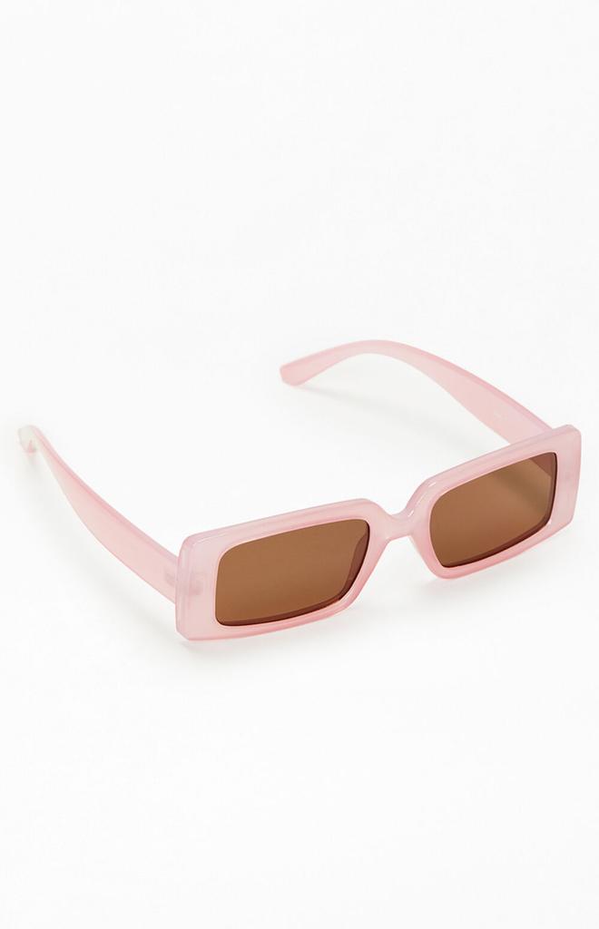 PacSun Pink Square Plastic Sunglasses