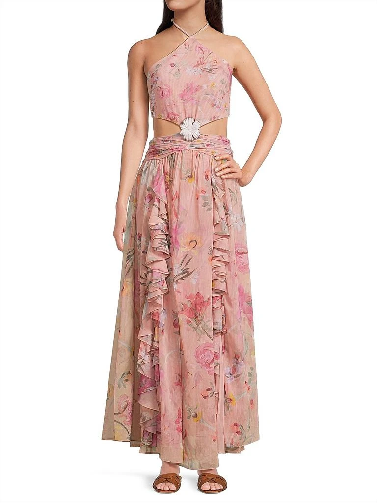 PatBO Lily Flower Cut-Out Maxi Dress 2