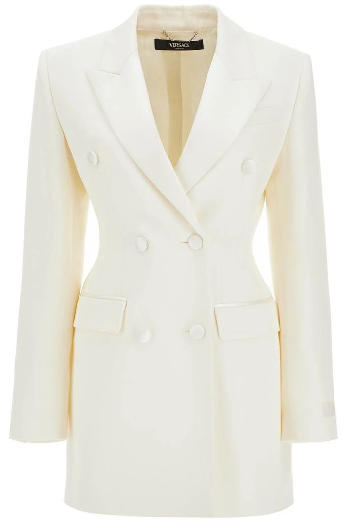 Versace long hourglass-shaped smoking jacket 1