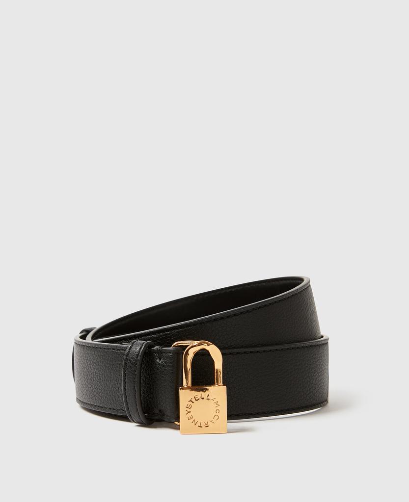 Stella McCartney Stella McCartney - Ryder Padlock Belt, Woman, Black, Size: 95