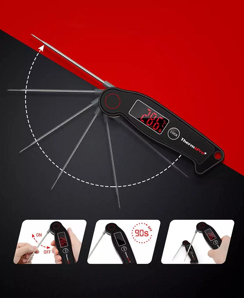 ThermoPro Pack of 1 TP19W Water-Resistant Digital Meat and Food Thermometer 5