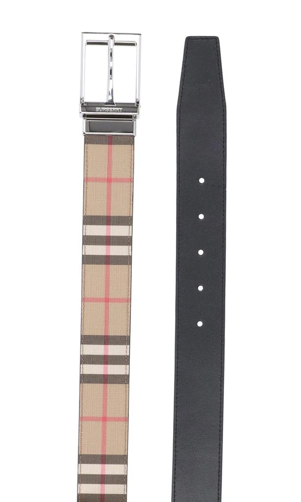 Burberry Burberry Check Pattern Reversible Buckle Belt 3