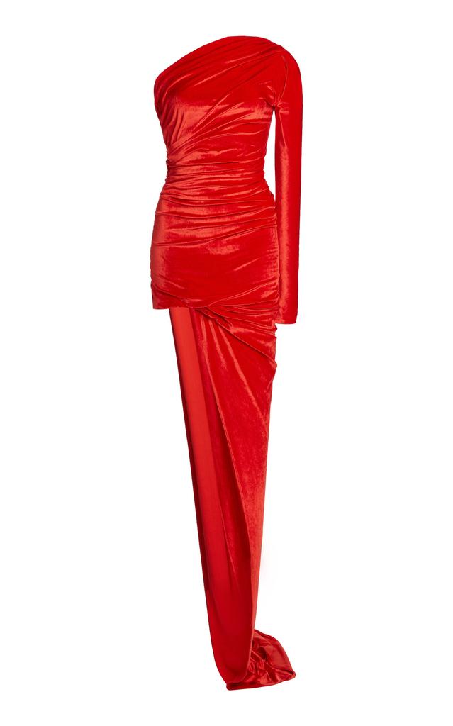 ワンピース Balenciaga Draped Mini Dress In Red Jersey Balenciaga Draped mini dress in red jersey - Dresses