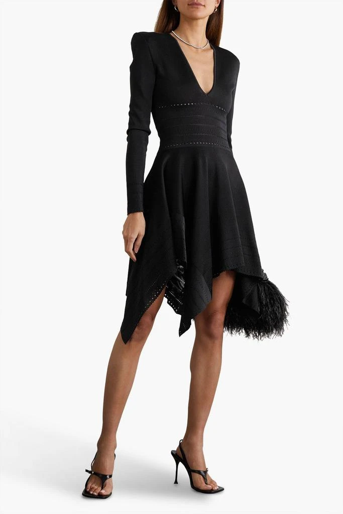 Alexandre Vauthier Asymmetric stretch-knit dress 2